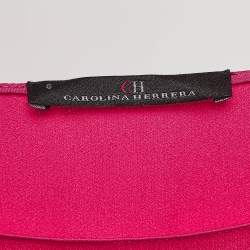 Pre Owned CH Carolina Herrera Pink Belted Maxi Dress M
