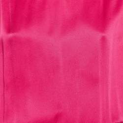 Pre Owned CH Carolina Herrera Pink Belted Maxi Dress M