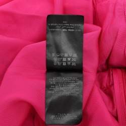 Pre Owned CH Carolina Herrera Pink Floral Lace Belted Midi Dress M