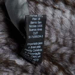 Pre Owned CH Carolina Herrera Grey Mink Fur Coat S