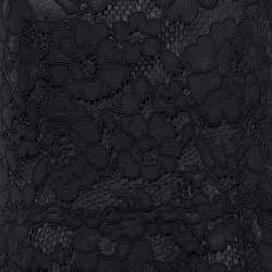 Pre Owned CH Carolina Herrera Black/White Lace Sleeveless Dress M