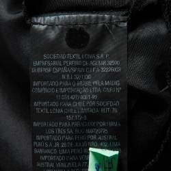 Pre Owned CH Carolina Herrera Black/White Lace Sleeveless Dress M