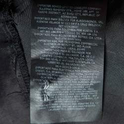 Pre Owned CH Carolina Herrera Black/White Lace Sleeveless Dress M