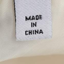 CH Carolina Herrera White Tweed Double Breasted Blazer M