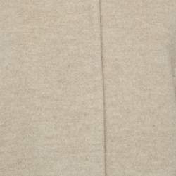 Pre Owned CH Carolina Herrera Beige Wool Coat S