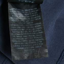 CH Carolina Herrera Navy Blue Logo Embroidered Cotton T-Shirt M 