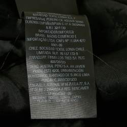 Pre Owned CH Carolina Herrera Black Textured Jacquard Pencil Skirt XS