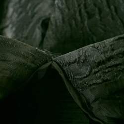 Pre Owned CH Carolina Herrera Black Textured Jacquard Pencil Skirt XS