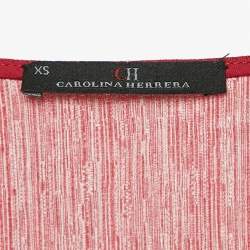 CH Carolina Herrera Red Floral Print Crepe Mini Dress XS