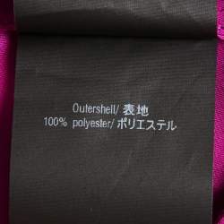 Pre Owned CH Carolina Herrera Pink Nylon Button Front Midi Wrap Dress S