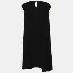 CH Carolina Herrera Black/White Polyester Midi Dress M