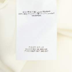 Pre Owned CH Carolina Herrera White Crepe Bell Sleeve Tops M