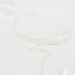 مملوكة مسبقًا CH Carolina Herrera White Sequin Embroidered Jersey T-Shirt M