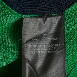 CH Carolina Herrera Green Knit Sleeveless Short Dress XS