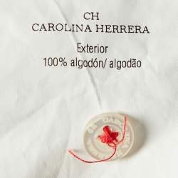 CH Carolina Herrera White & Red Polka Dot Printed Cotton Shirt L