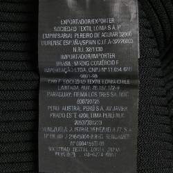 Pre Owned CH Carolina Herrera Black Rib Knit Bell Sleeve Top L