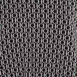 CH Carolina Herrera Monochrome Logo Intarsia Knit neck Wrap Detail Pullover S