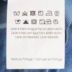 Pre Owned بلوزة سي اتش كارولينا هيريرا بلوزة ليوسيل أزرق برقبة عميقة مقاس صغير - اكسس مول