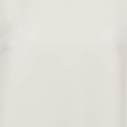 Pre Owned CH Carolina Herrera White Crepe Ruffled Sleeveless Top S