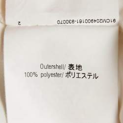 Pre Owned CH Carolina Herrera White Crepe Ruffled Sleeveless Top S