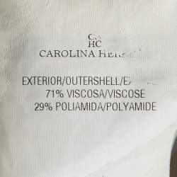 CH Carolina Herrera Off White Knit Open Back Top XS