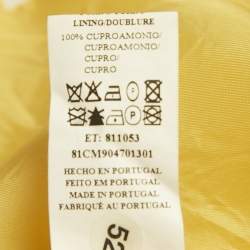Pre Owned CH Carolina Herrera Yellow Floral Jacquard Cotton Mini Dress M