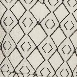 Pre Owned CH Carolina Herrera White Patterned Jacquard Sleeveless Midi Dress M