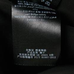 Pre Owned CH Carolina Herrera Black Crepe Brooch Detailed Flared Trousers S