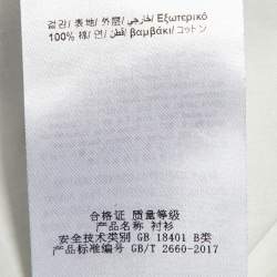 Pre Owned CH Carolina Herrera White/Black Polka Dots Cotton Long Sleeve Shirt L