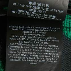 مملوكة مسبقًا CH Carolina Herrera Green Floral Jacquard Button Front Midi Dress M