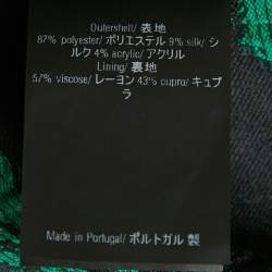 مملوكة مسبقًا CH Carolina Herrera Green Floral Jacquard Button Front Midi Dress M