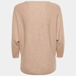 Pre Owned CH Carolina Herrera Dark Beige Wool Sweater S