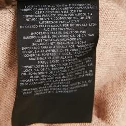 Pre Owned CH Carolina Herrera Dark Beige Wool Sweater S