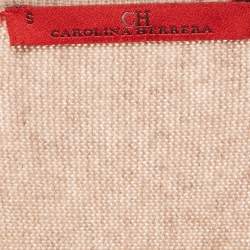 Pre Owned CH Carolina Herrera Dark Beige Wool Sweater S