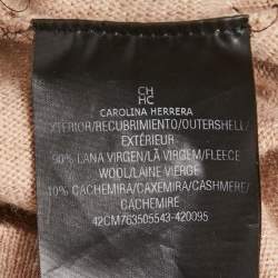 Pre Owned CH Carolina Herrera Dark Beige Wool Sweater S