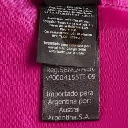 Pre Owned CH Carolina Herrera Pink Silk Belted Sleeveless High-Low Gown S