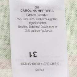 Pre Owned CH Carolina Herrera Multicolor Printed Canvas Wrap Belted Midi Skirt S