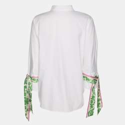 Pre Owned CH Carolina Herrera White Cotton Long Sleeve Shirt M