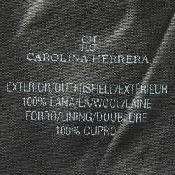 Pre Owned CH Carolina Herrera Purple Wool Peplum Midi Dress S