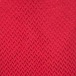 مملوكة مسبقًا CH Carolina Herrera Red Textured Pencil Skirt M