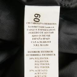 Pre Owned CH Carolina Herrera Black Jacquard Short Skirt L