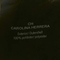 مملوكة مسبقًا فستان ميدي بليسيه ساتان بطبعة حيوانات بني سي إتش كارولينا هيريرا مقاس كبير