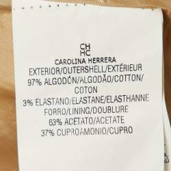 مملوكة مسبقًا CH Carolina Herrera Pink Cotton Peplum Jacket M