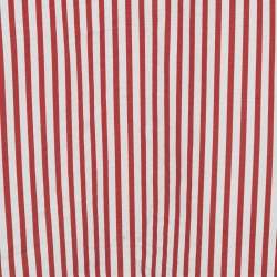 Pre Owned توب سي إتش كارولينا هيريرا قطن مخطط أحمر واسع مقاس صغير