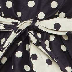 مملوكة مسبقًا طقم توب وبنطال نقط بولكا كحلي من قطن سي أتش كارولينا هيريرا مقاس صغير - صغير جدا