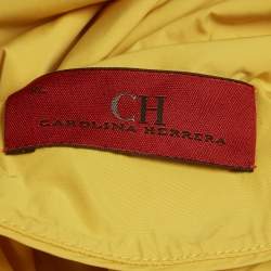 Pre Owned جاكيت سي إتش كارولينا هيريرا مطاطي صناعي أصفر مقاس كبير جدًا (إكس لارج)
