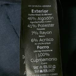 Pre Owned جاكيت سي إتش كارولينا هيريرا تويد أزرق بحري مقاس متوسط - ميديم