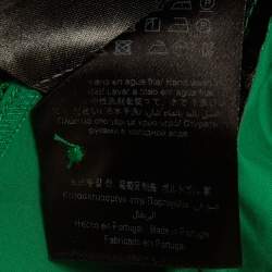 Pre Owned بلوزة سي إتش كارولينا هيريرا قطن أخضر أكمام فليرد مقاس كبير - لارج