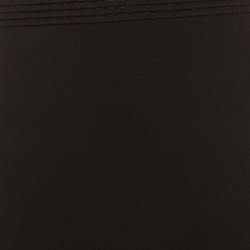 Pre Owned فستان ميدي سي إتش كارولينا هيريرا محبوك مطاطي أسود مقاس صغير (إكس صغير)