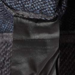 مملوكة مسبقًا Carolina Herrera Grey Checks Wool Sleeveless Top S